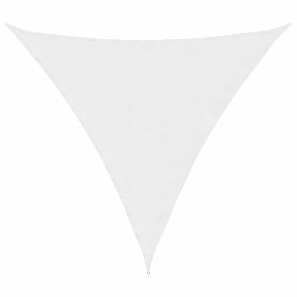 Vidaxl zonnescherm driehoekig 3,6x3,6x3,6m oxford stof wit