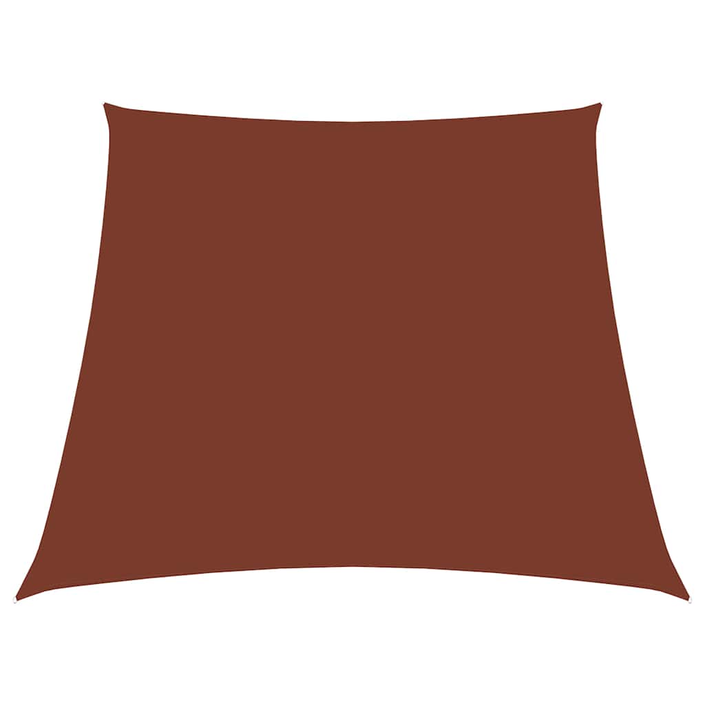 Vidaxl zonnezeil trapezium 2 4x3 m oxford stof terracottakleurig