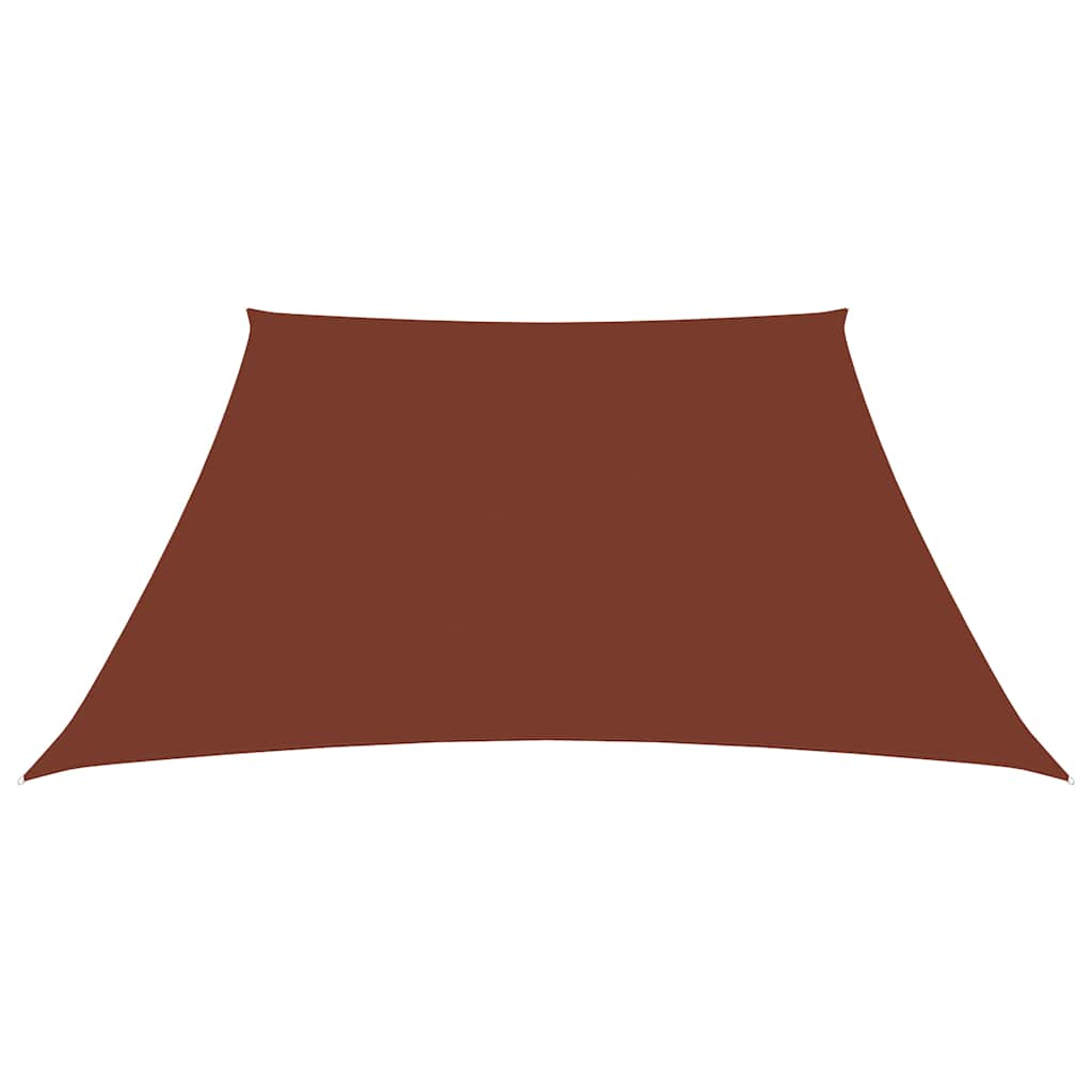 Vidaxl zonnezeil trapezium 2 4x3 m oxford stof terracottakleurig