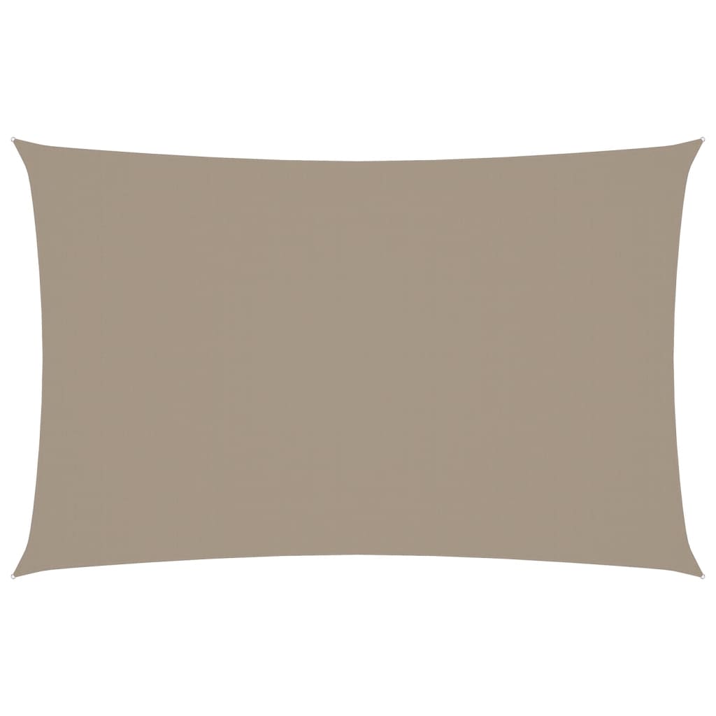 Vidaxl zonnescherm rechthoekig 2x5m oxford stof taupe