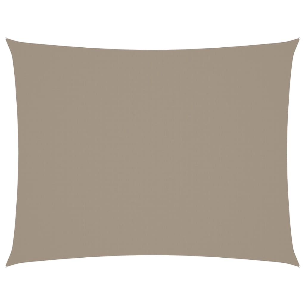 Vidaxl zonnescherm rechthoekig 5x7m oxford stof taupe