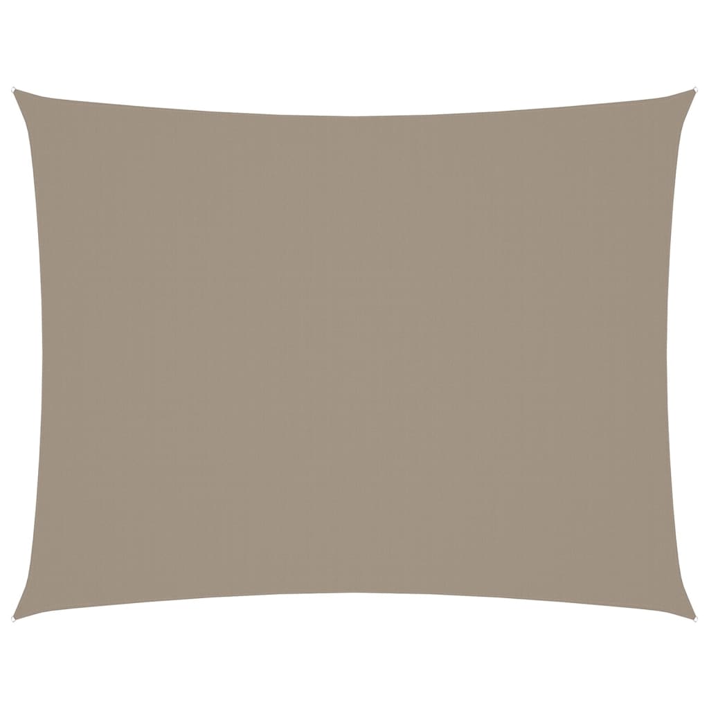 Vidaxl zonnescherm rechthoekig 6x7m oxford stof taupe