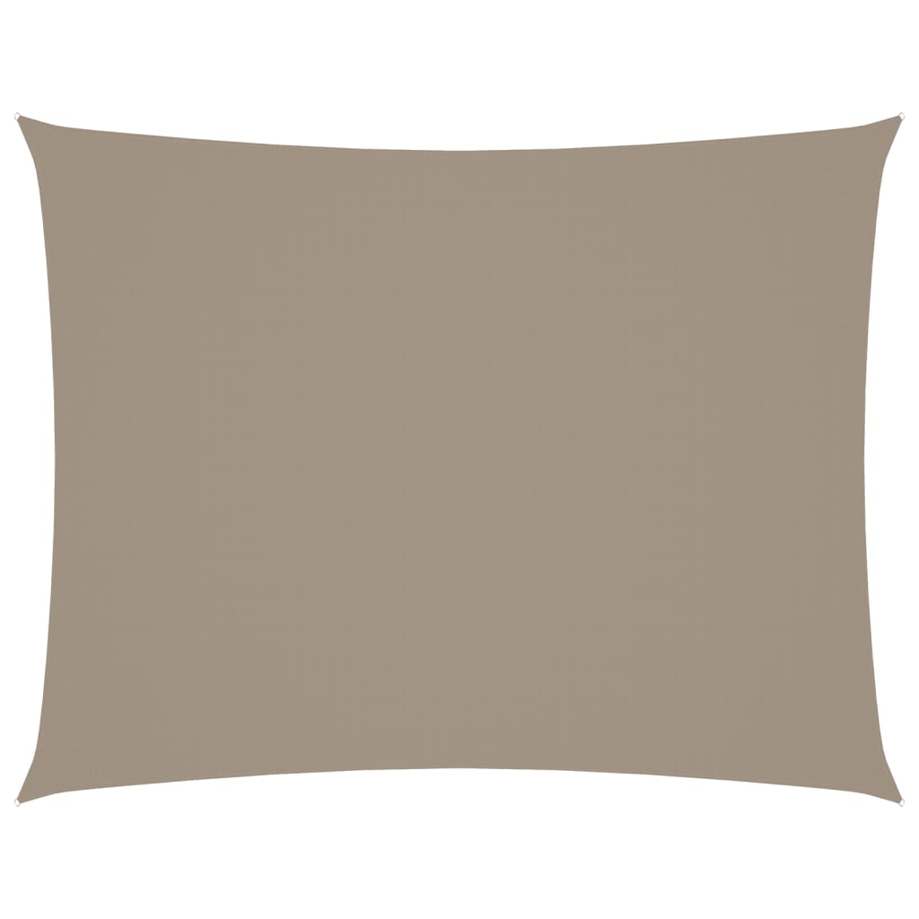 Vidaxl zonnescherm rechthoekig 6x8m oxford stof taupe