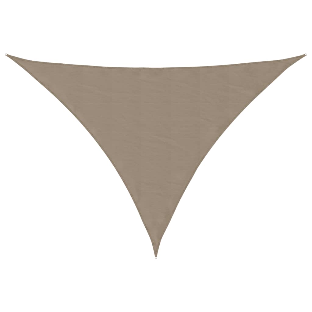 Vidaxl zonnescherm driehoekig 5x6x6 m oxford stof taupe