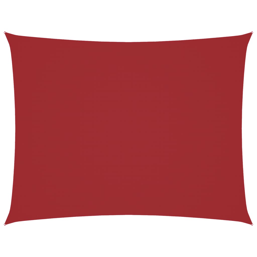 Vidaxl zonnescherm rechthoekig 3x4 m oxford stof rood