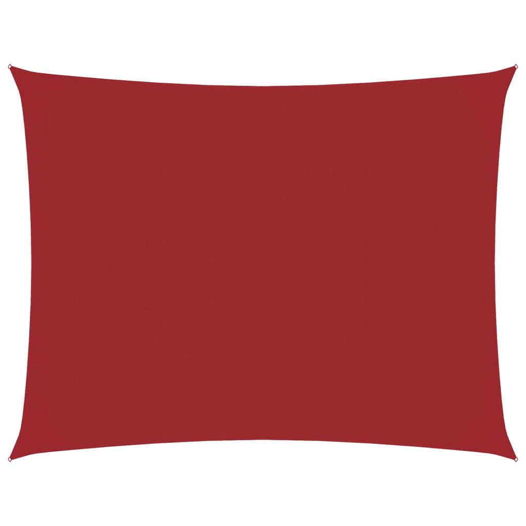 Vidaxl zonnescherm rechthoekig 4x5 m oxford stof rood