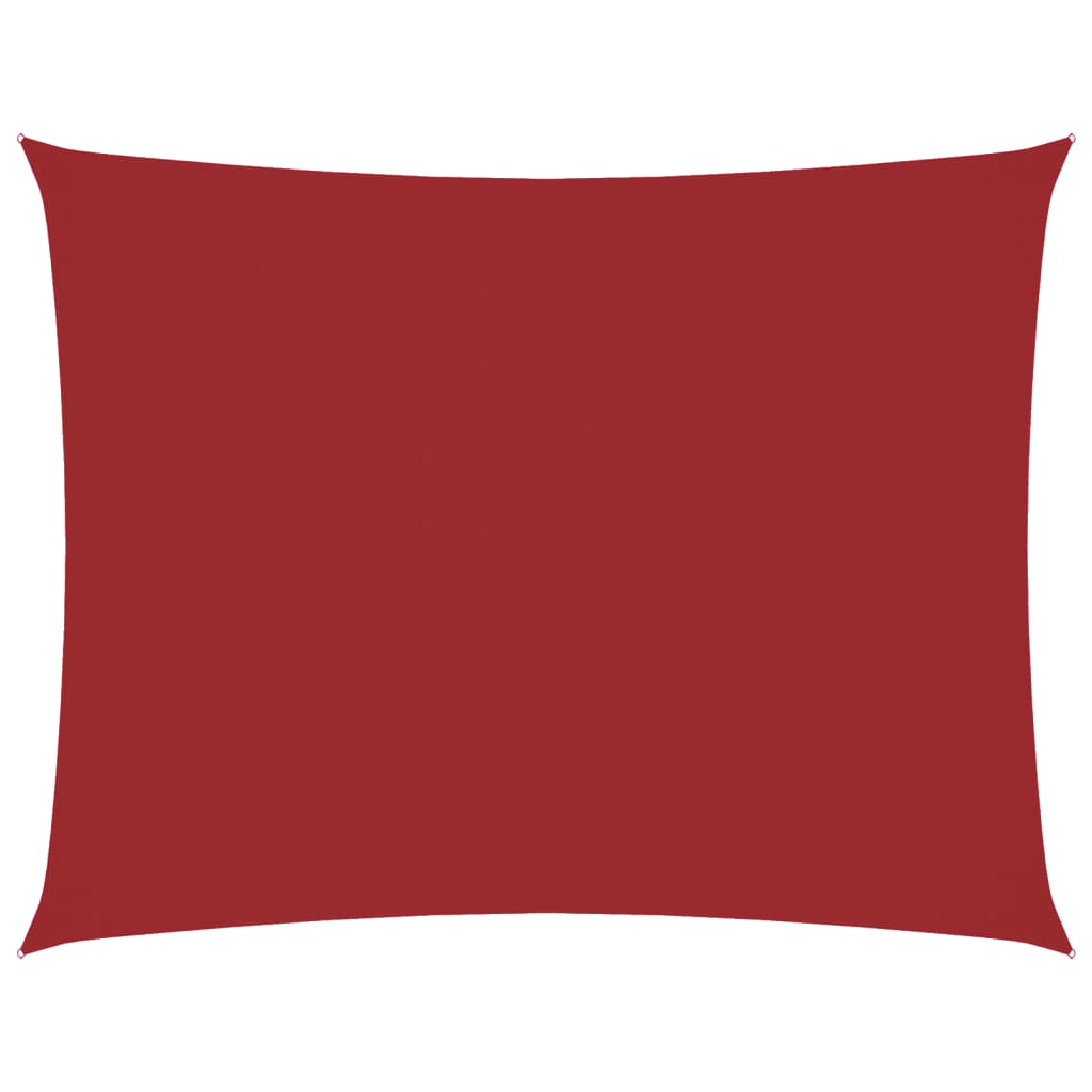 Vidaxl zonnescherm rechthoekig 5x6 m oxford stof rood