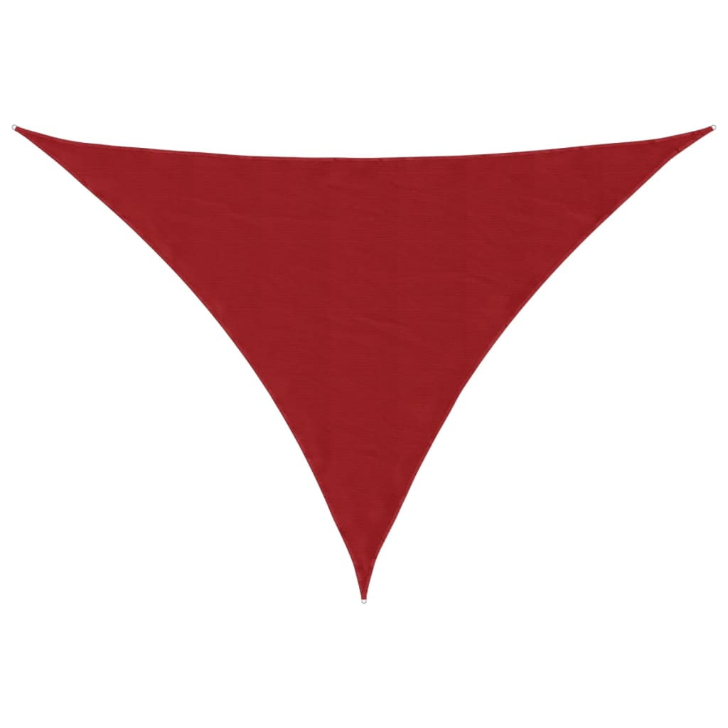Vidaxl zonnescherm driehoekig 4x5x6,4 m oxford stof rood