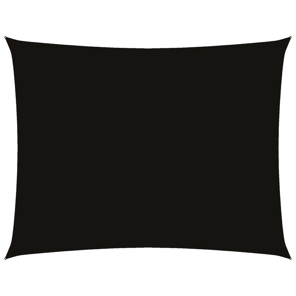 Vidaxl zonnescherm rechthoekig 4x6m oxford stof zwart