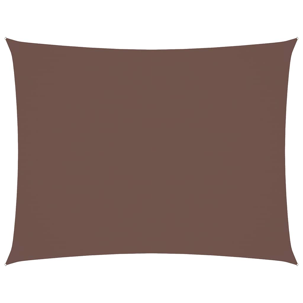 Vidaxl zonnescherm rechthoekig 6x7 m oxford stof bruin