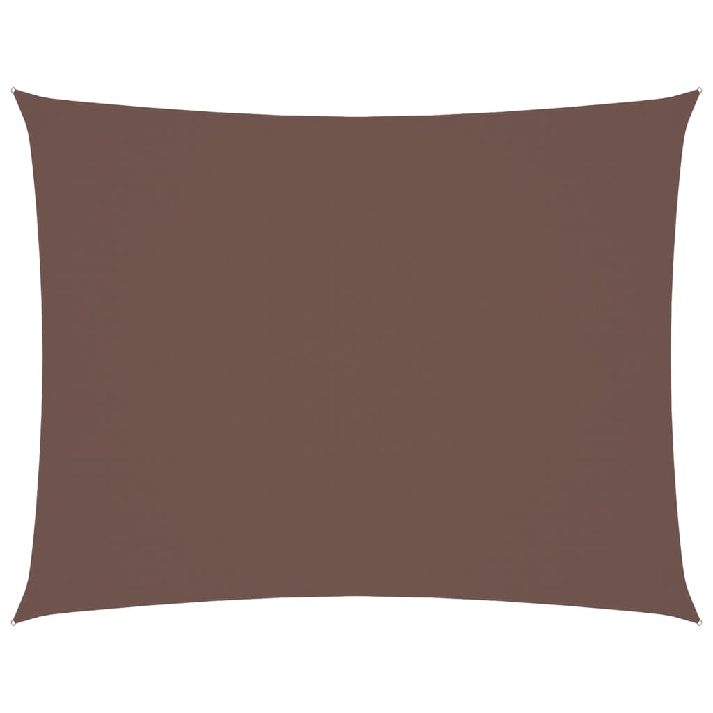 Vidaxl zonnescherm rechthoekig 6x7m oxford stof bruin