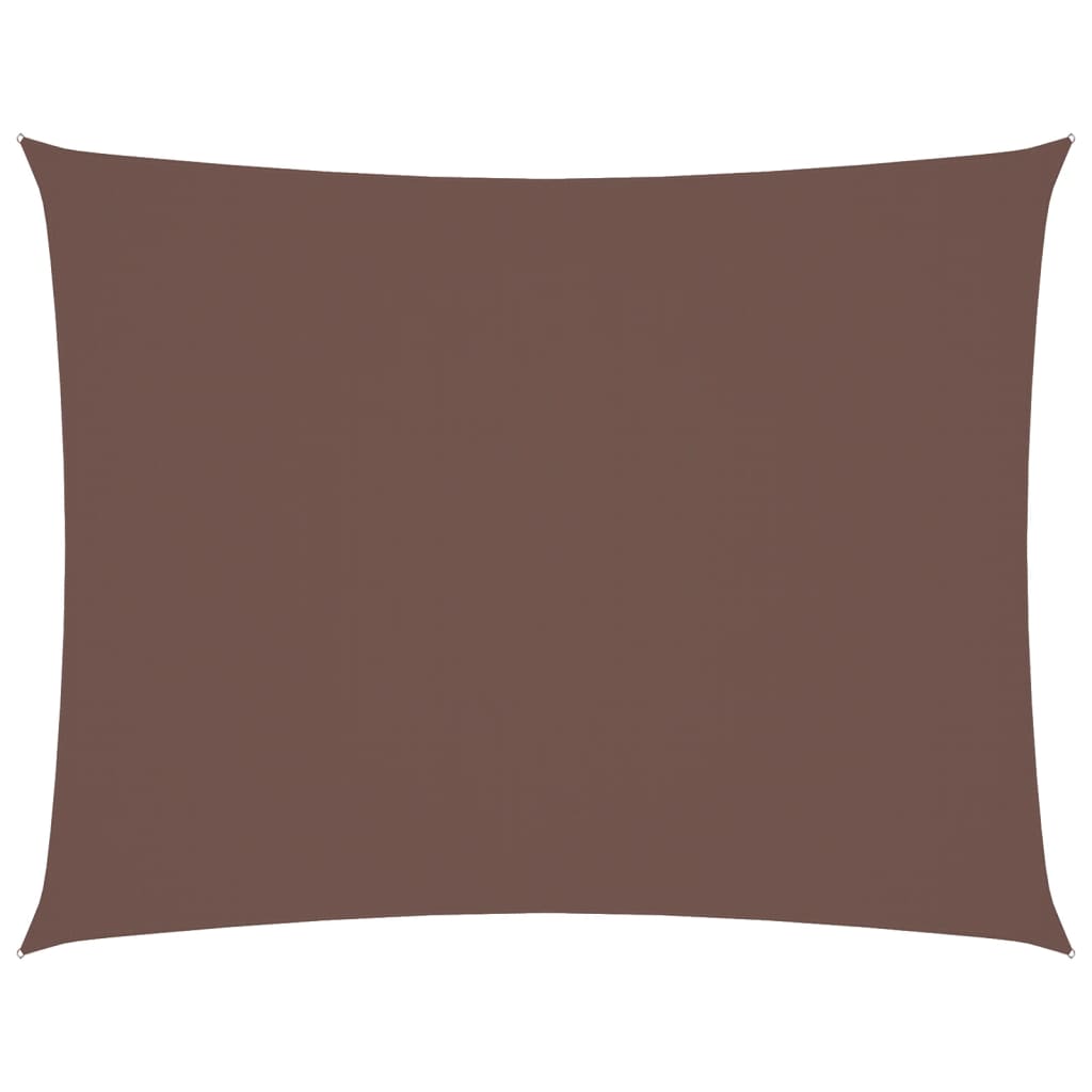 Vidaxl zonnescherm rechthoekig 6x8 m oxford stof bruin