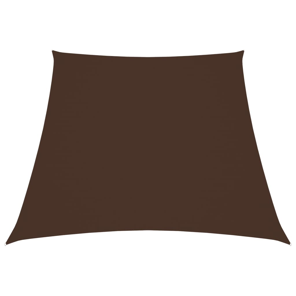 Vidaxl zonnezeil trapezium 2 4x3m oxford stof bruin