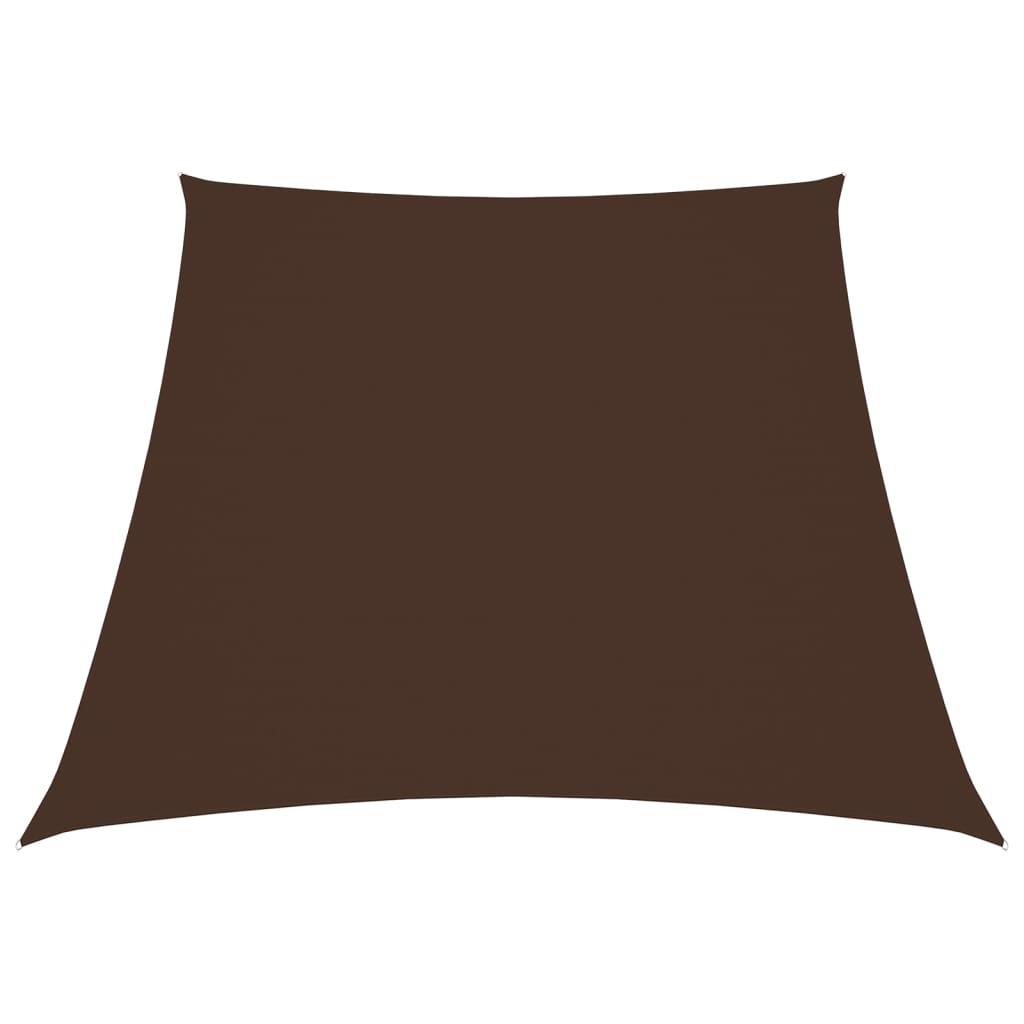 Vidaxl zonnescherm trapezium 3 4x3m oxford stof bruin
