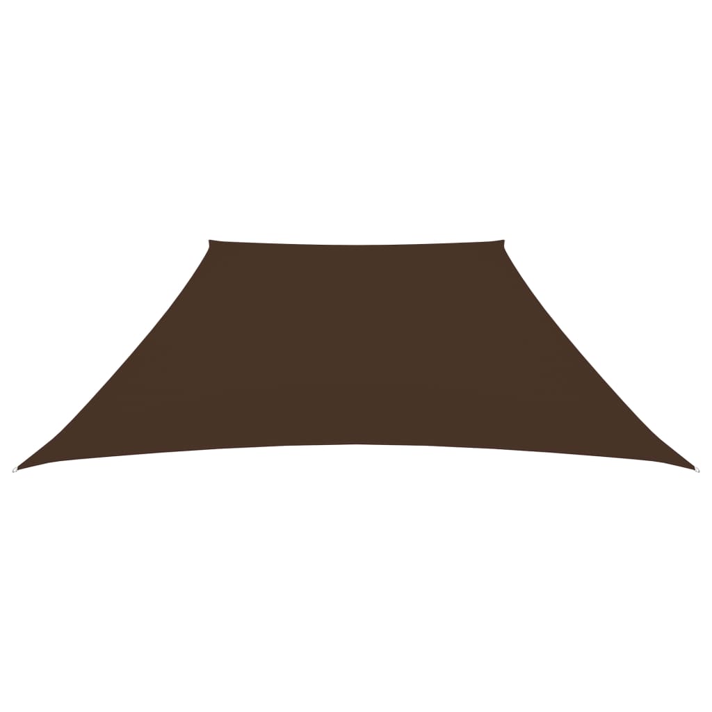 Vidaxl zonnezeil trapezium 3 5x4m oxford stof bruin