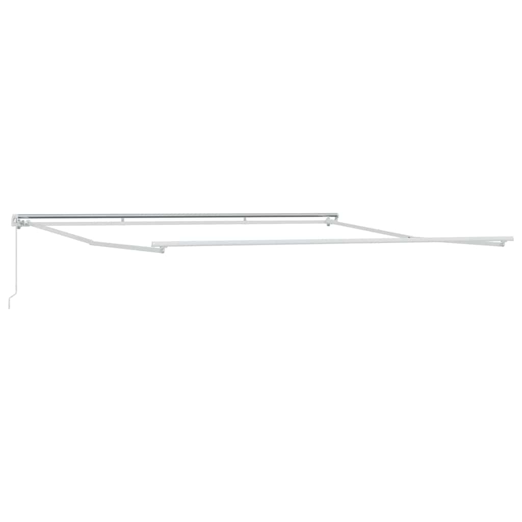 Vidaxl zijde frame wit 400 × 350 cm aluminium