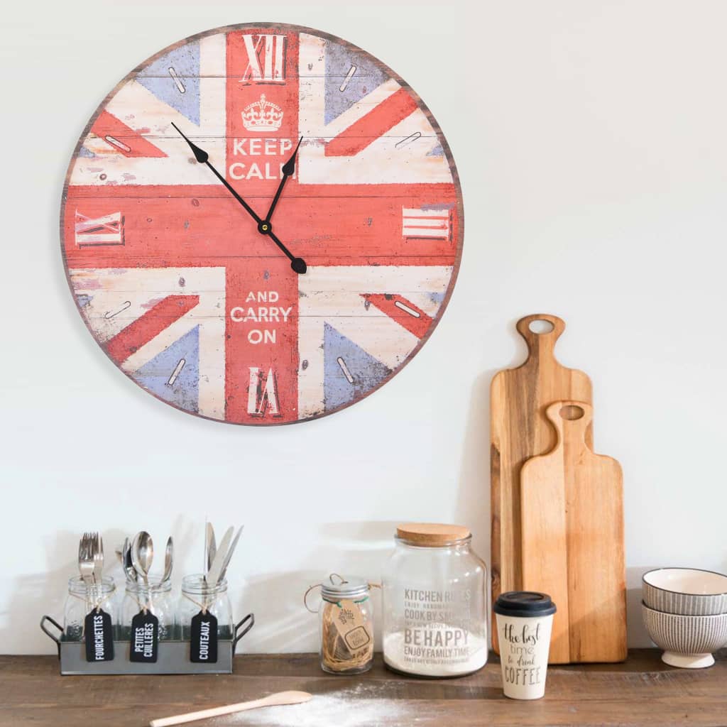 Vidaxl wandklok vintage stijl 60 cm UK