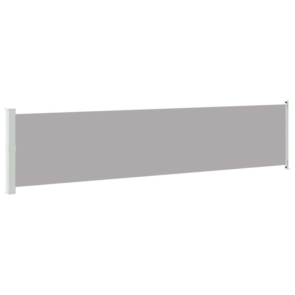 Vidaxl tuinscherm uittrekbaar 140x600 cm grijs