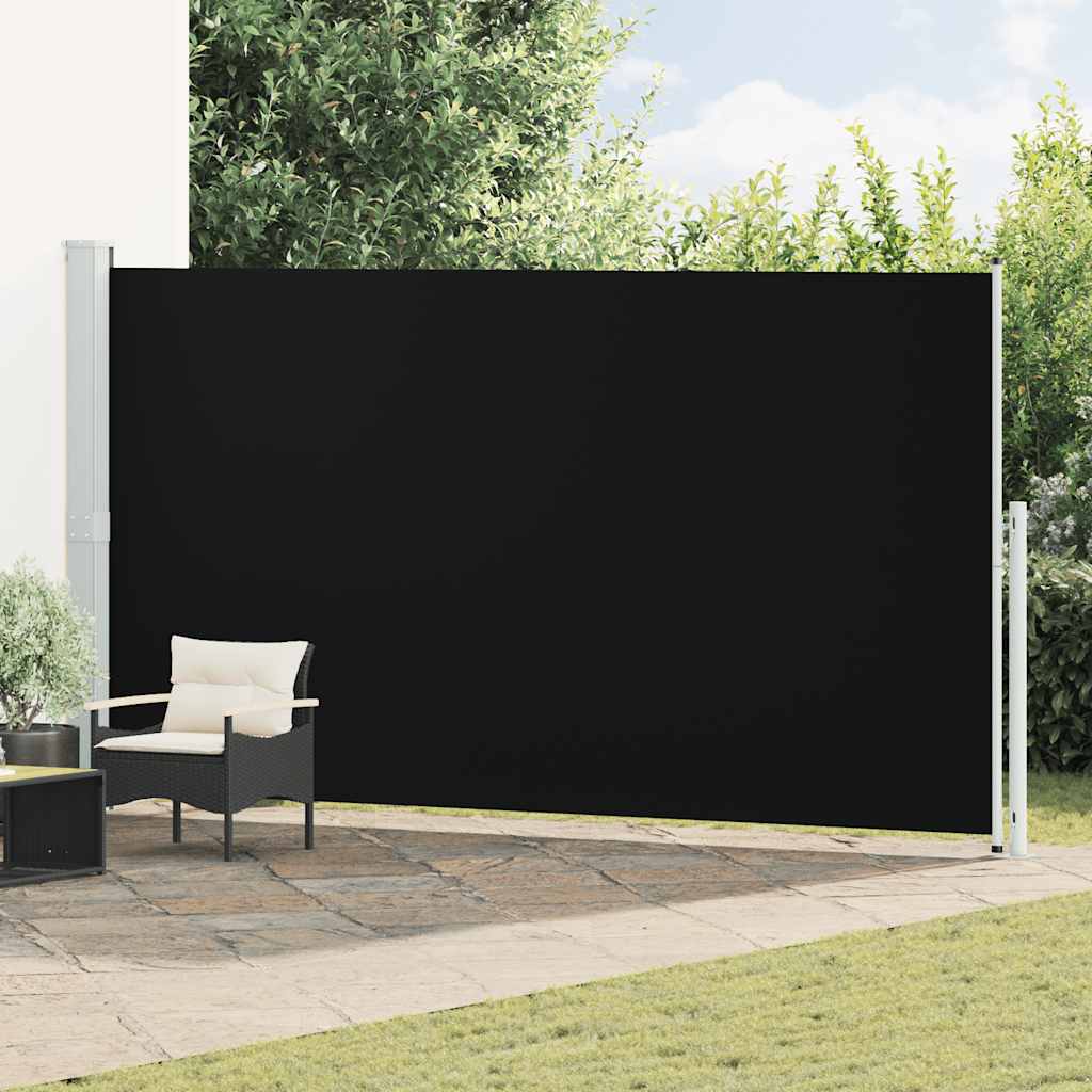 Vidaxl tuinscherm uittrekbaar 200x500 cm zwart