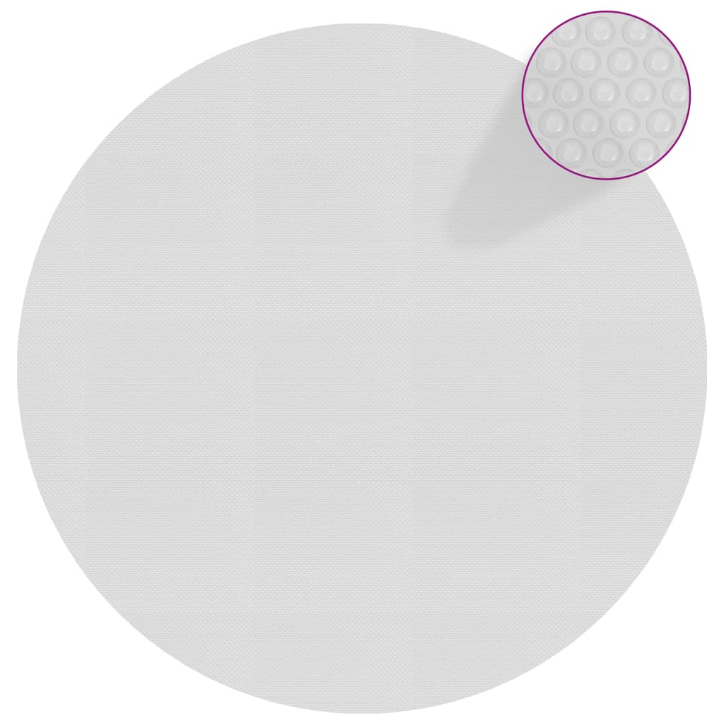 Vidaxl zwembadfolie solardrijvend 594 cm pe grijs