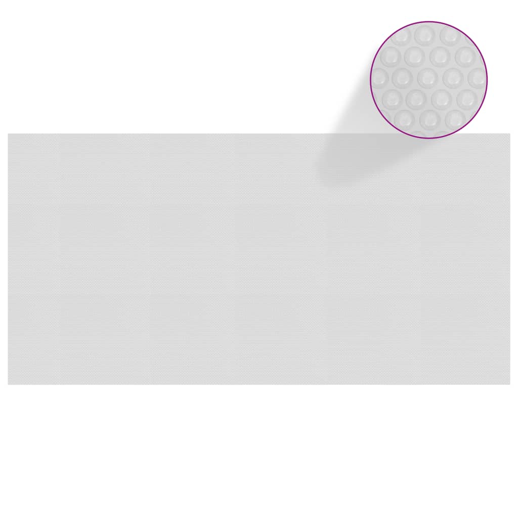 Vidaxl zwembadfolie solardrijvend 400x200 cm pe grijs
