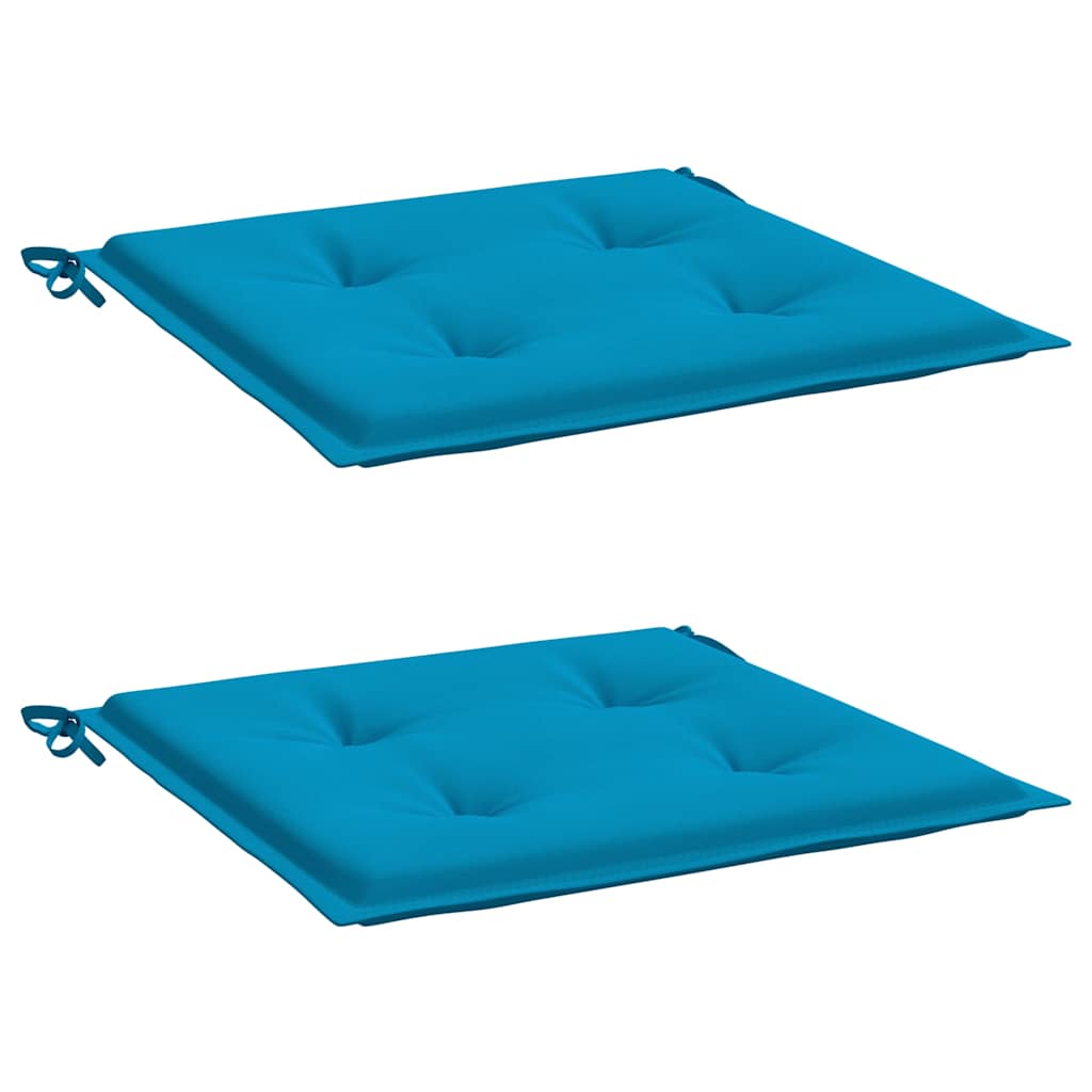 Vidaxl tuinstoelkussens 2 st 40x40x4 cm oxford stof blauw
