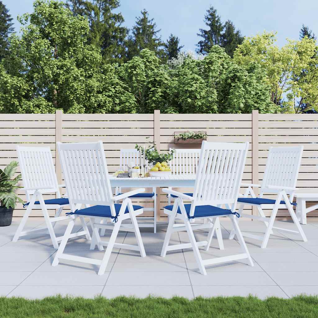 Vidaxl tuinstoelkussens 6 st 40x40x4 cm oxford stof koningsblauw