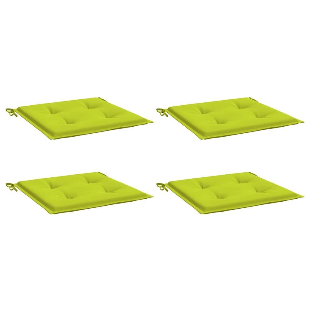 Vidaxl tuinstoelkussens 4 st 40x40x4 cm oxford stof felgroen