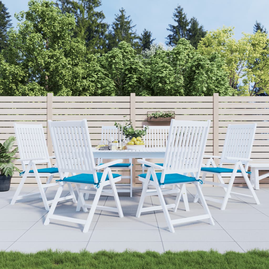 Vidaxl tuinstoelkussens 6 st 50x50x4 cm oxford stof blauw