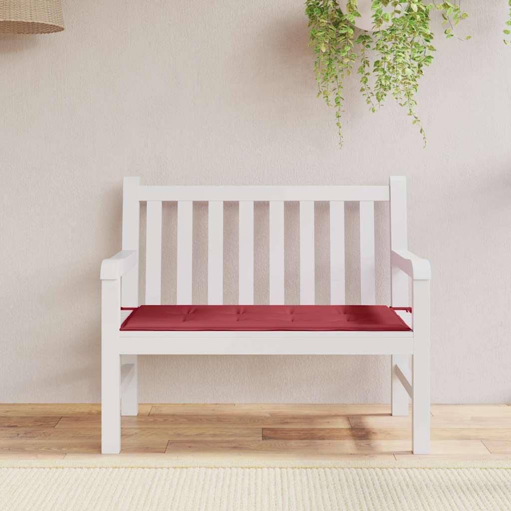 Vidaxl tuinbankkussen 100x50x4 cm oxford stof wijnrood