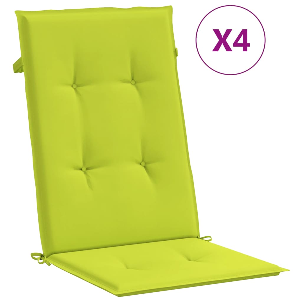Vidaxl tuinstoelkussens 6 st hoge vloerkleed 120x50x3 cm stof heldergroen