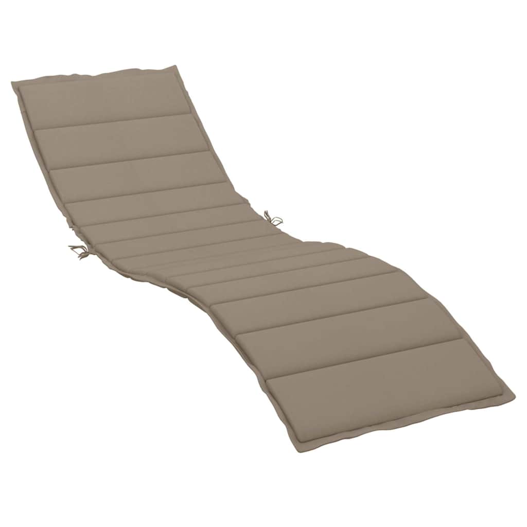 Vidaxl ligbedkussen 200x70x3 cm oxford stof taupe