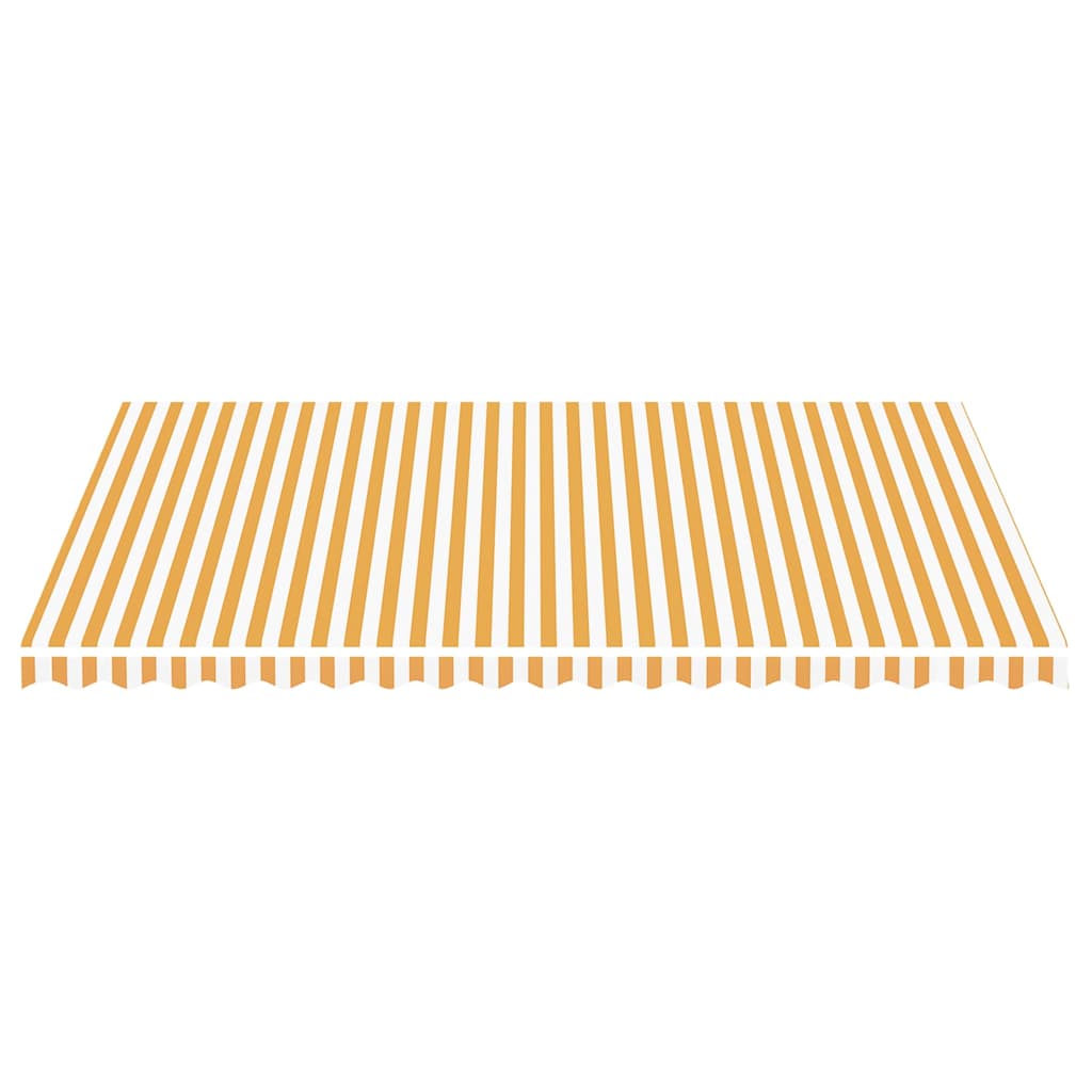 Vidaxl vervangingsdoek voor luifel 500x350 cm polyester geel en wit