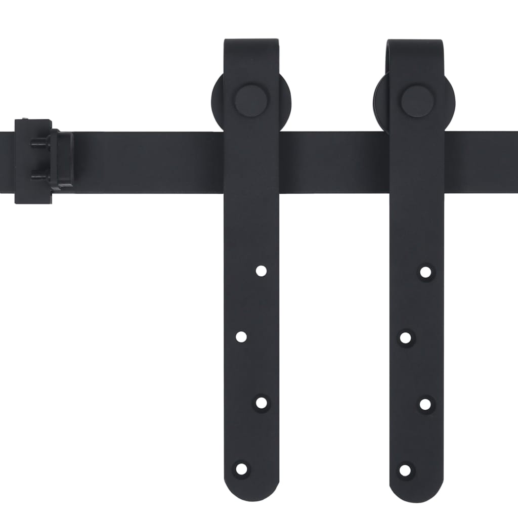 Vidaxl ophangset voor minischuifdeur 122 cm koolstofstaal