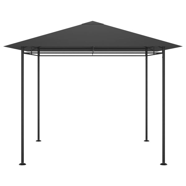 Vidaxl prieel 180 g m² 3x3x2,7 m antracietkleurig