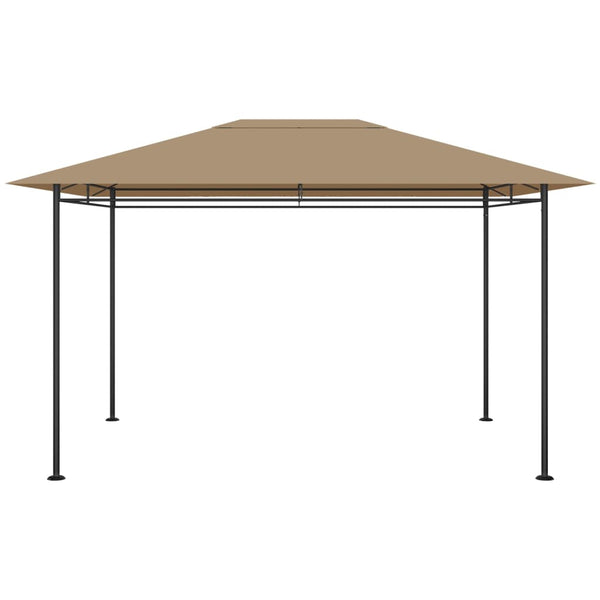Vidaxl prieel 180 g m² 384x281x270 cm taupe