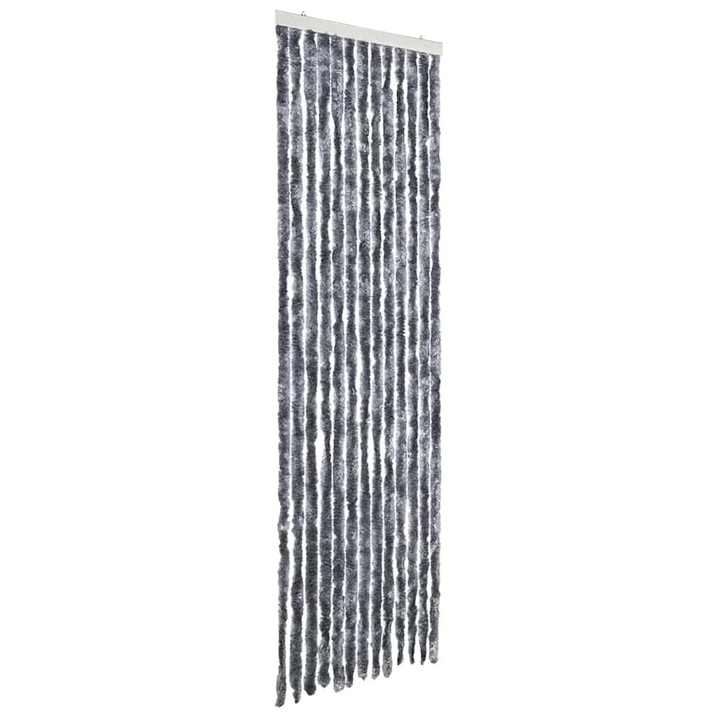 Vidaxl vliegengordijn 56x200 cm chenille zilverkleurig