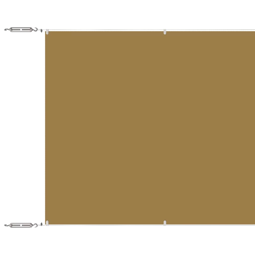 Vidaxl luifel verticaal 60x800 cm oxford stof beige