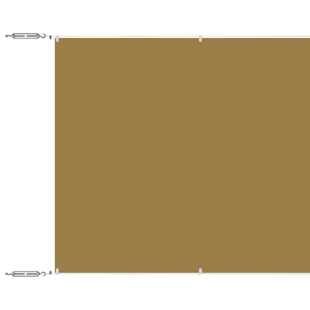 Vidaxl luifel verticaal 180x1000 cm oxford stof beige