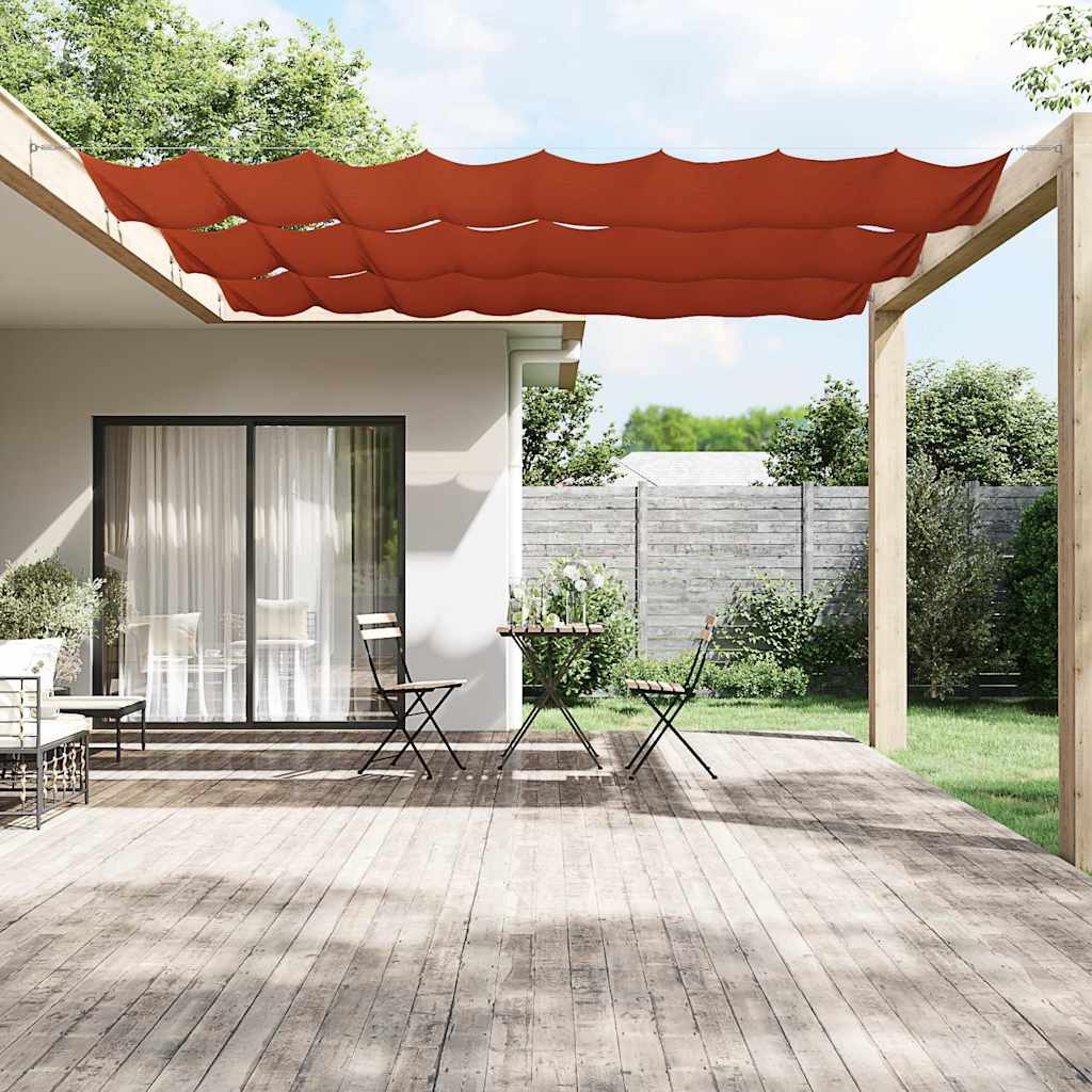 Vidaxl luifel verticaal 180x1200 cm oxford stof terracottakleurig