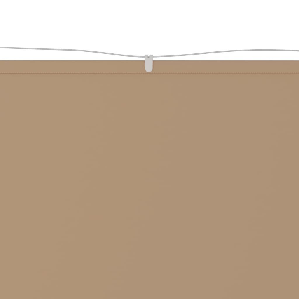 Vidaxl luifel verticaal 100x420 cm oxford stof taupe