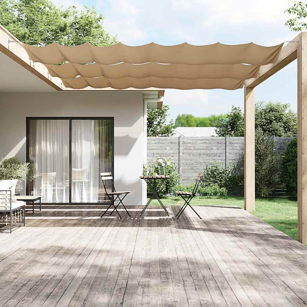 Vidaxl luifel verticaal 140x600 cm oxford stof taupe
