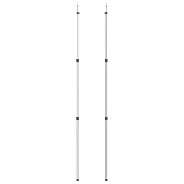 Vidaxl luifelstokken 2 st telescopisch 102-260 cm aluminium
