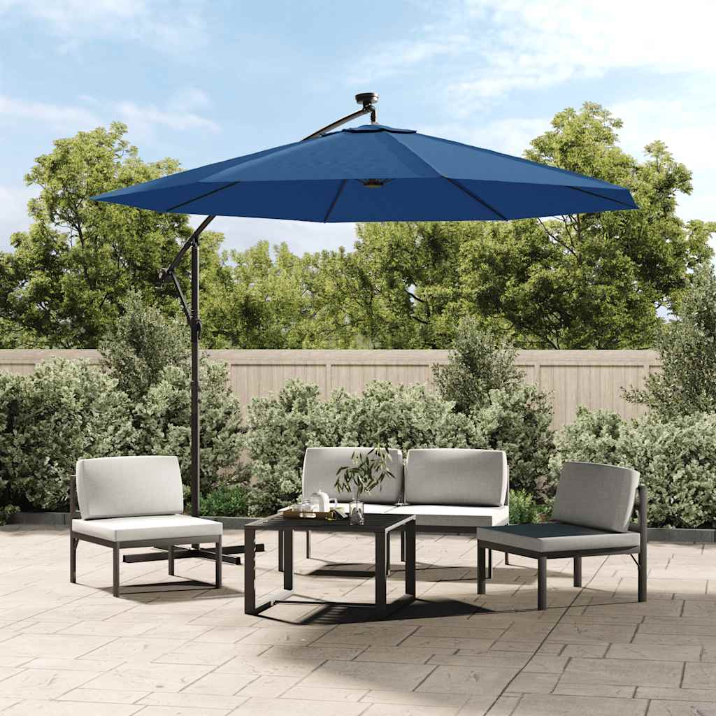 VidaXL vervangingsdoek voor zweefparasol 300 cm azuurblauw