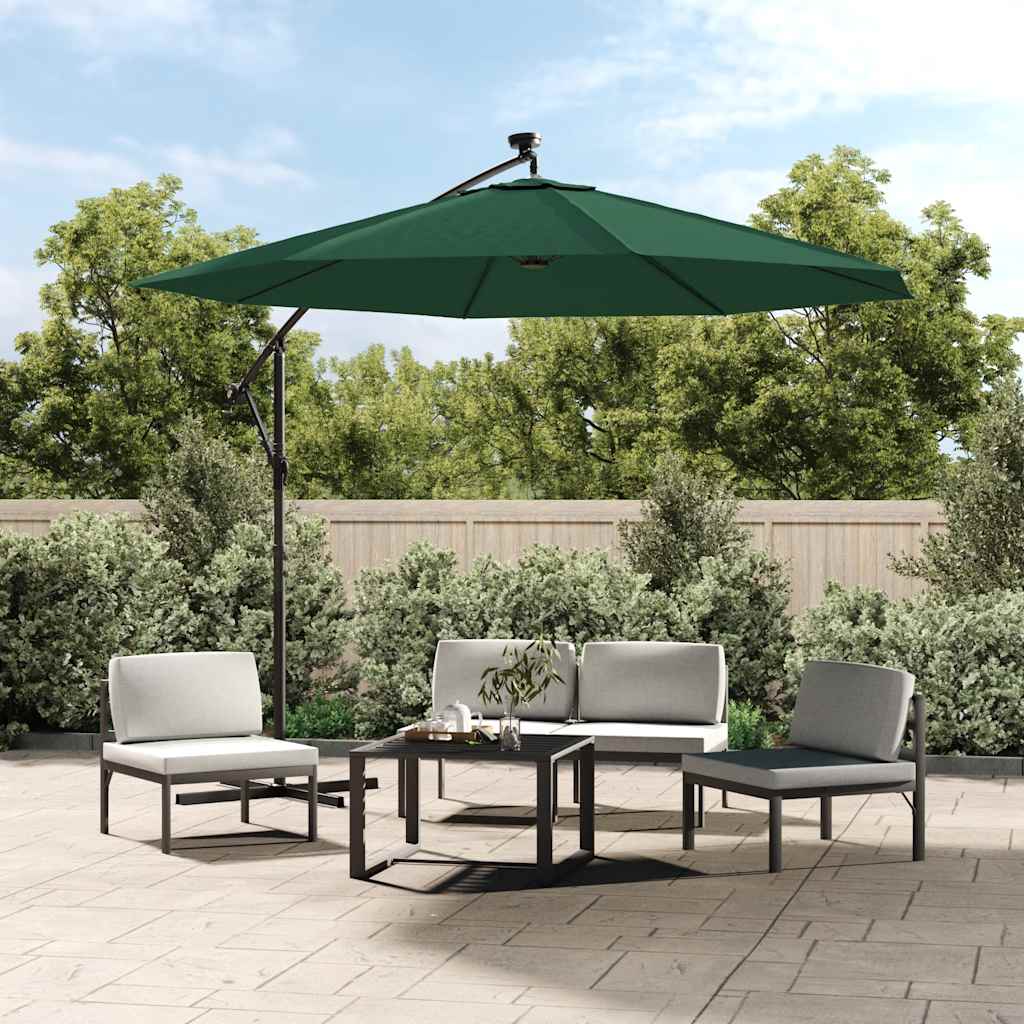 VidaXL vervangingsdoek voor zweefparasol 350 cm groen