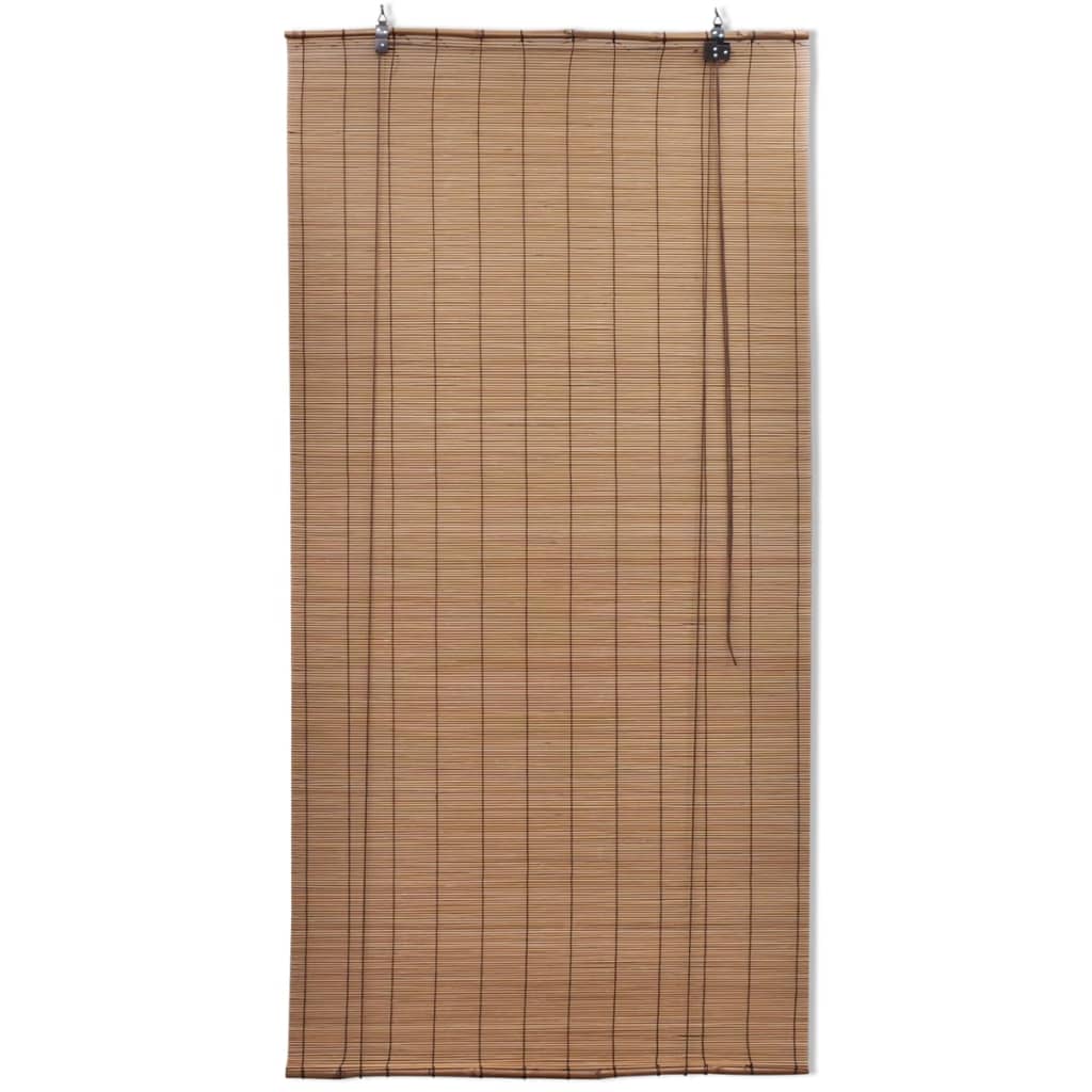 Vidaxl rolgordijnen 2 st 120x220 cm bamboe bruin