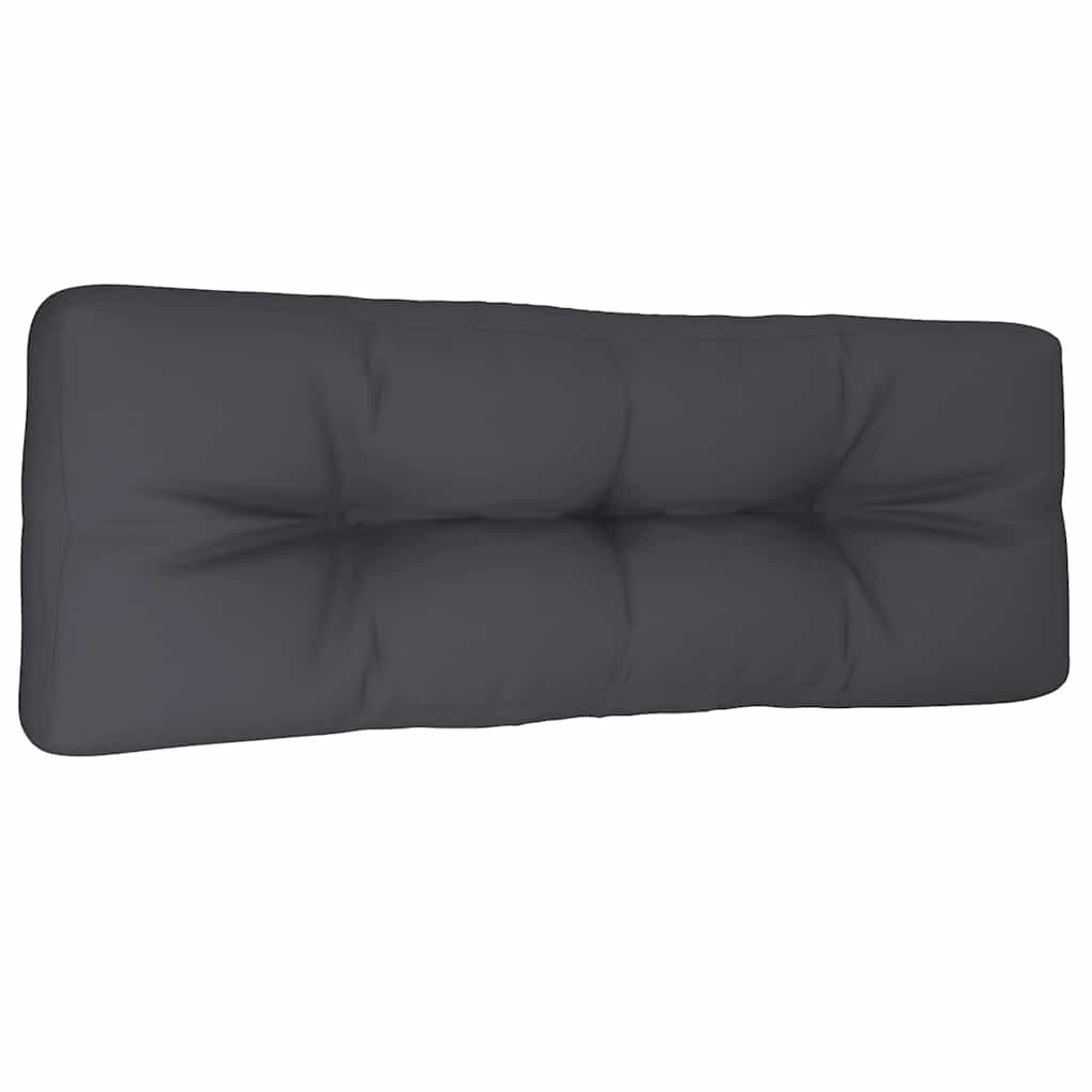 Vidaxl palletkussen 120x40x12 cm stof antracietkleurig