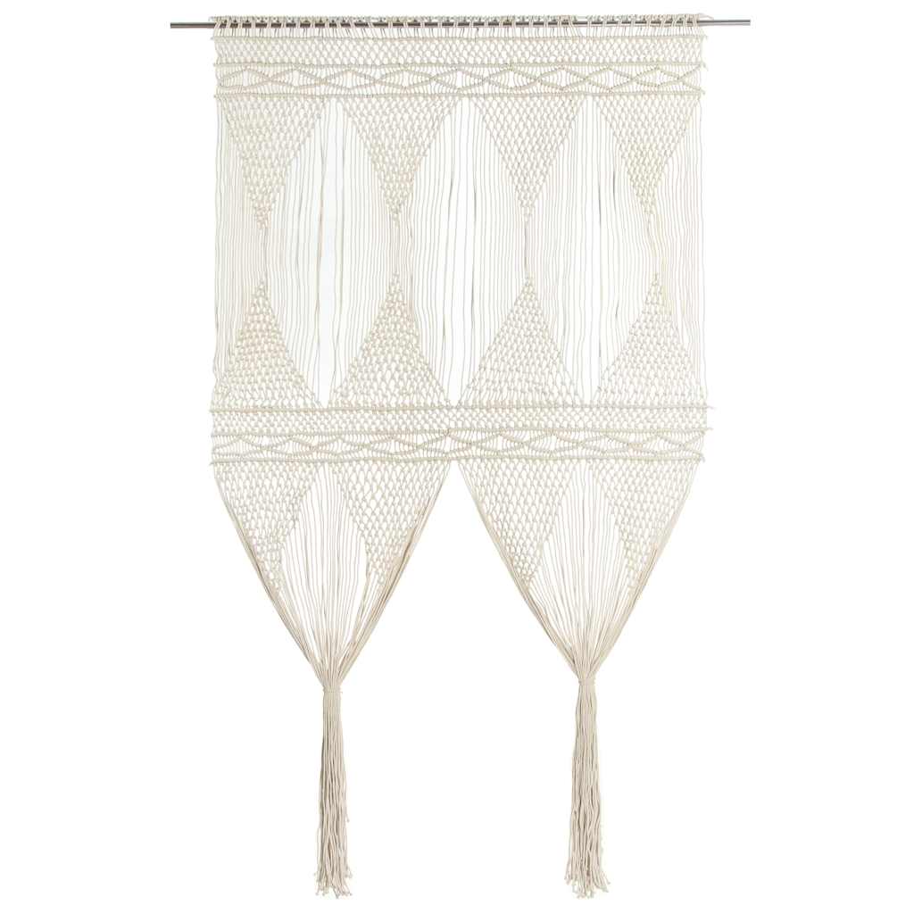 Vidaxl gordijn macramé 140x240 cm katoen
