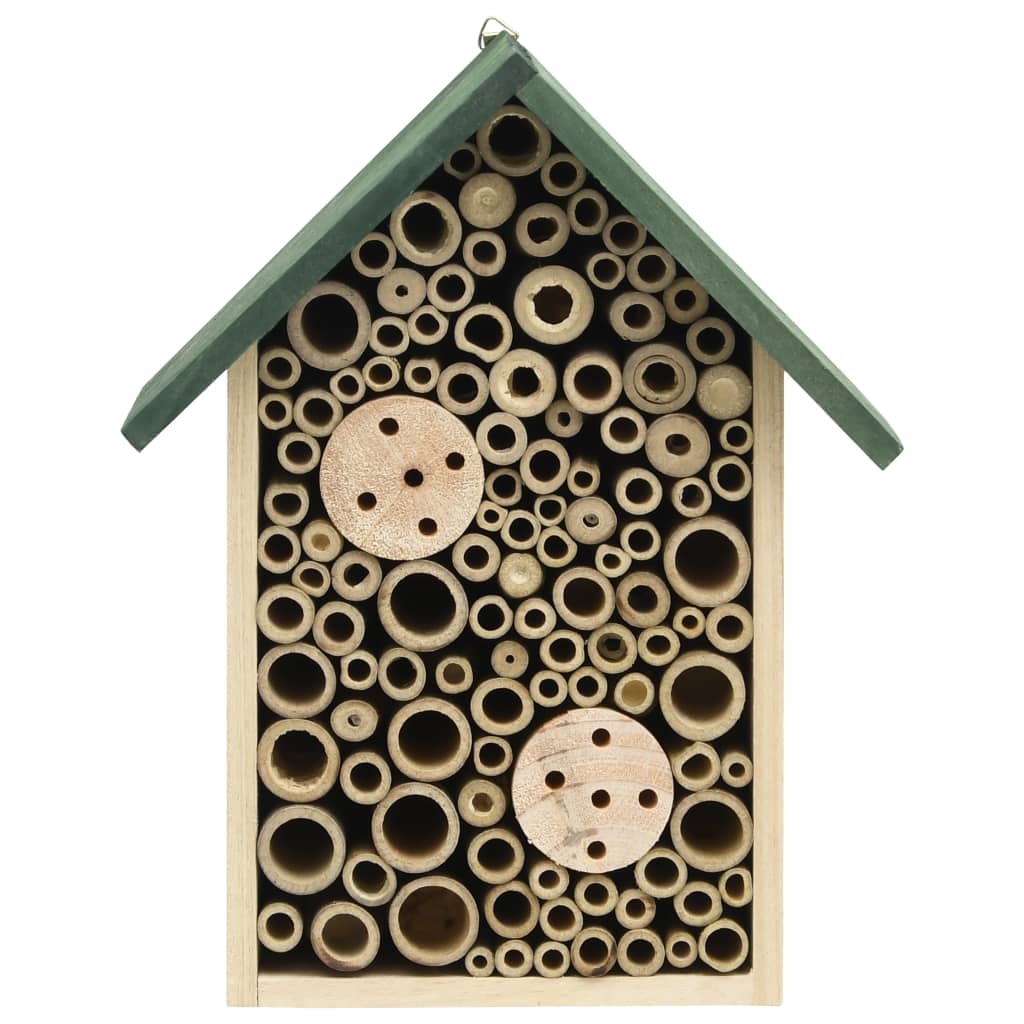 Vidaxl insectenhotels 2 st 23x14x29 cm massief vuurhout