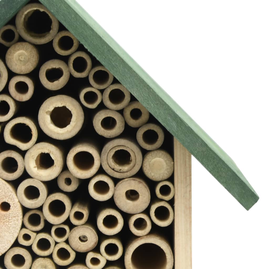 Vidaxl insectenhotels 2 st 23x14x29 cm massief vuurhout